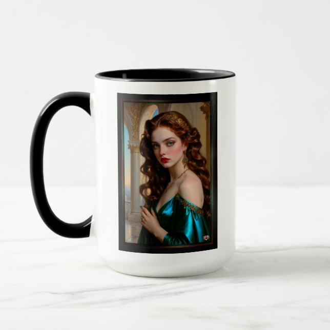 Taza Un retrato encantador de la emperatriz esmeralda (Izquierda)