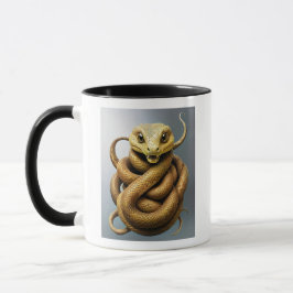 Taza Un serpent majestueux enroulé.