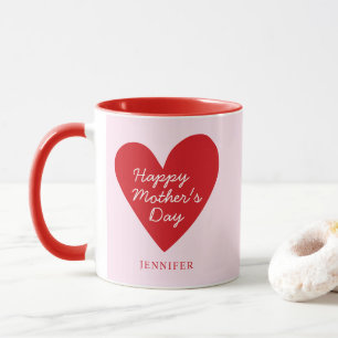 Taza Un simple regalo del Día de la Madre Rosa y el Cor