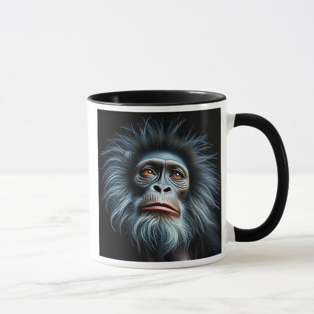 Taza Un singe mélancolique et songeur. (Derecha)