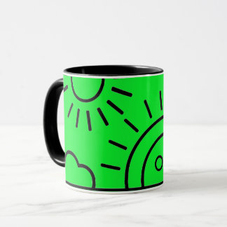 Taza un soleil levant devant la mer,mug