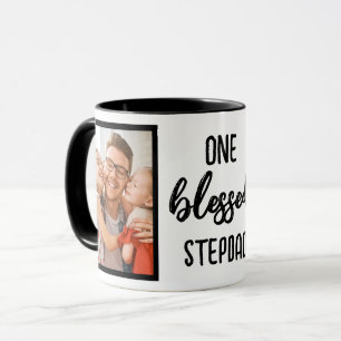 Taza Un Stepdad Bendito   Foto del Día del Padre Modern
