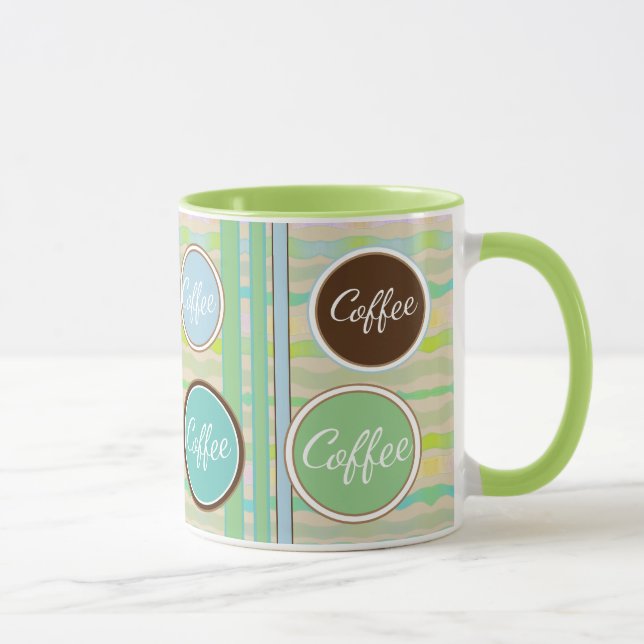 Taza Un tazón de café con un punto de polka (Derecha)