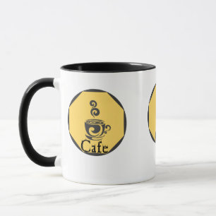 Taza Un tazón de café elegante y elegante con un gran d