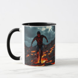 Taza Un terrain volcanique en fusion.