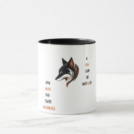 Taza Un zorro puede ser superado con ingenio