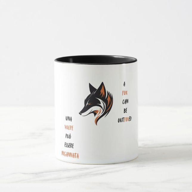 Taza Un zorro puede ser superado con ingenio (Centro)