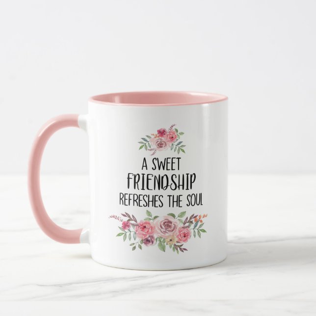 Taza Una Amistad Dulce Refresca El Alma (Izquierda)