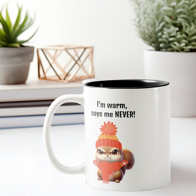 Taza Una ardilla muy enfadada, divertido cumpleaños (Subido por el creador)