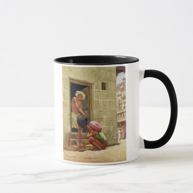 Taza Una bebida en la manera, 1876 (w/c en el papel) (Derecha)