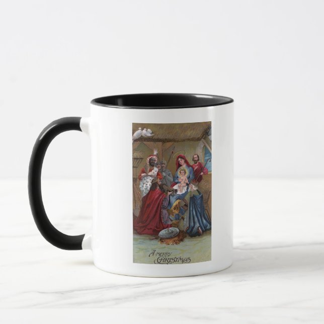 Taza Una bella escena navideña (Izquierda)