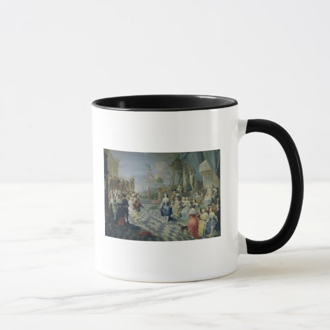 Taza Una bola en la terraza de un palacio (Derecha)