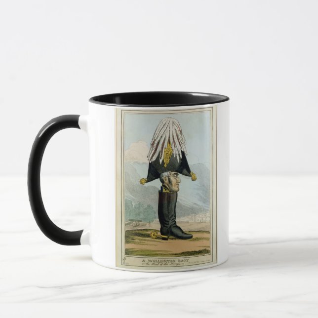 Taza Una bota de Wellington - o el jefe del Armye, (Izquierda)