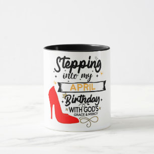 Taza Una breve etapa cristiana en mi cumpleaños de abri