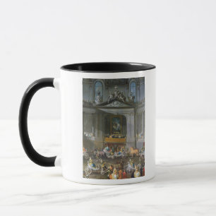 Taza Una cabalgata en la escuela de montar a caballo