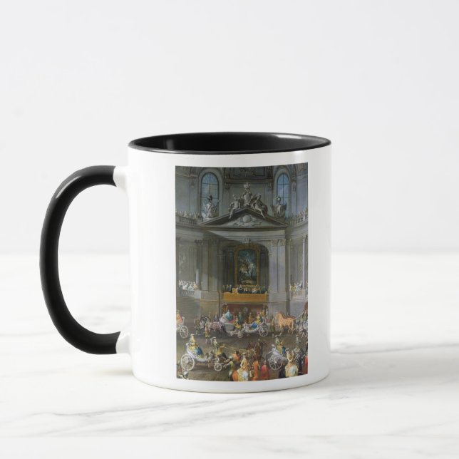 Taza Una cabalgata en la escuela de montar a caballo (Izquierda)