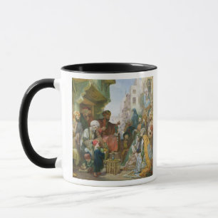 Taza Una calle en El Cairo (w/c en el papel)