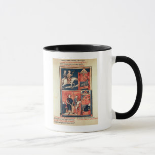 Taza Una caza del macho y un rey