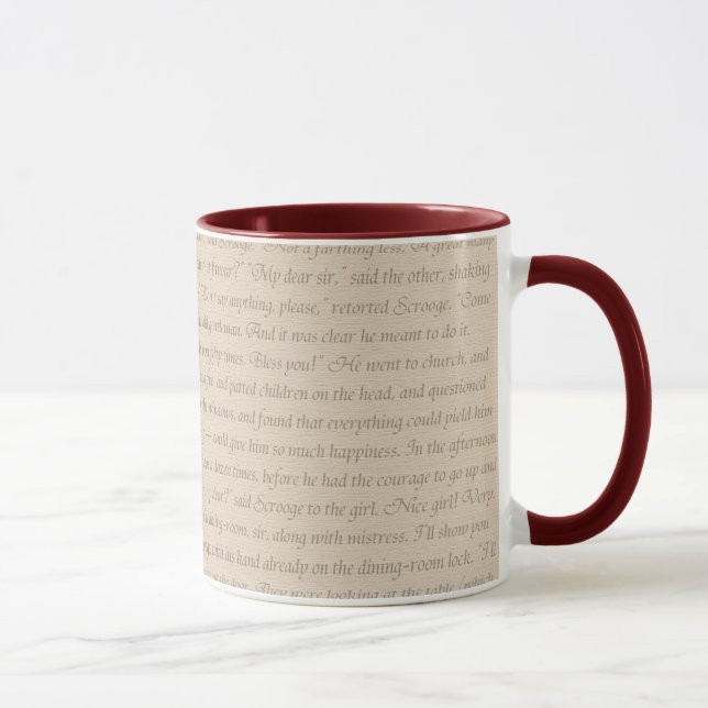 Taza Una cita del villancico del navidad (Derecha)