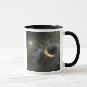 Taza Una colisión entre objetos masivos en el espacio