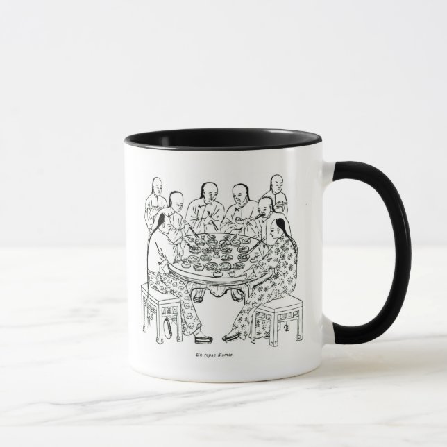 Taza Una comida amistosa (Derecha)
