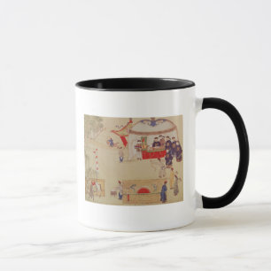 Taza Una competencia del tiro al arco, fin del siglo