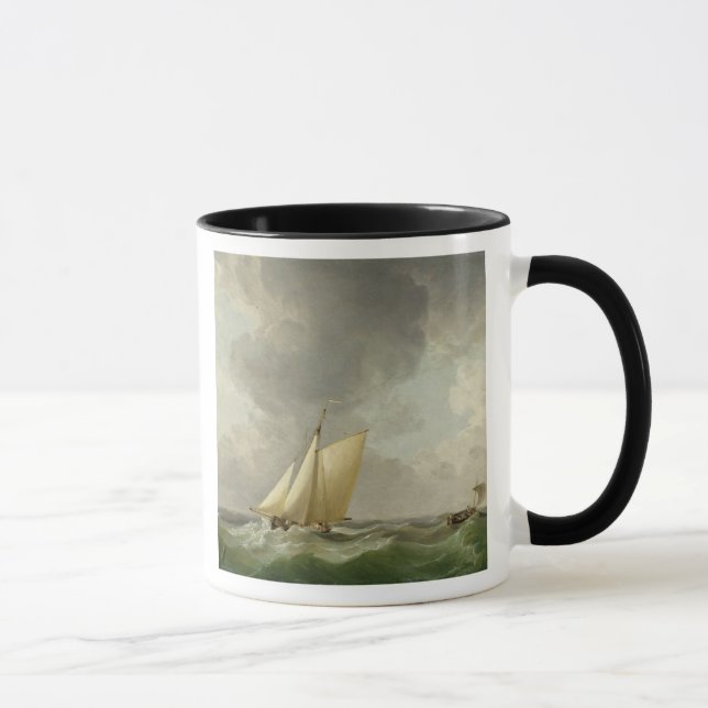 Taza Una cuchilla en una fuerte brisa (aceite en cobre) (Derecha)