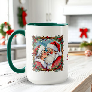 Taza Una dulce Navidad a la antigua Sr y Sra Claus