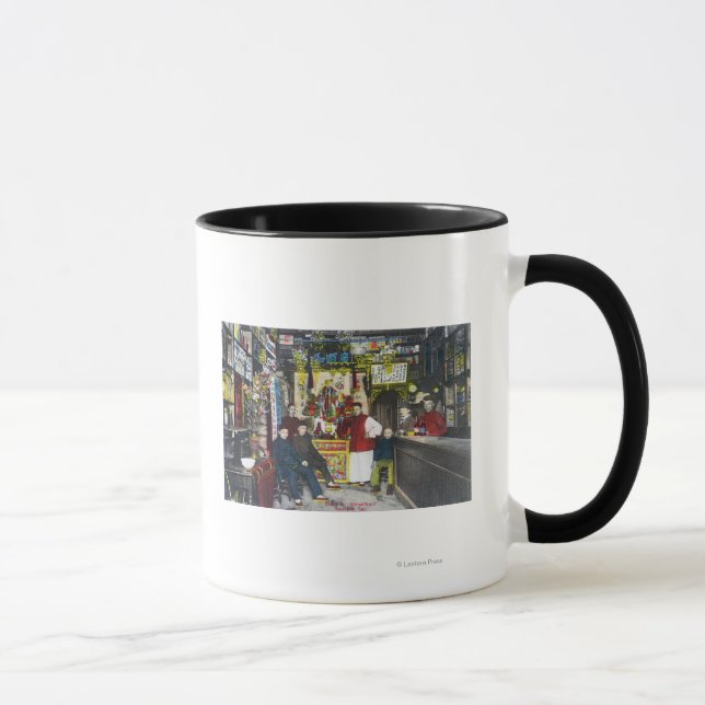 Taza Una escena de Chinatown, Hanford, CA (Derecha)