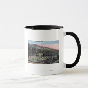 Taza Una escena de la residencia del país