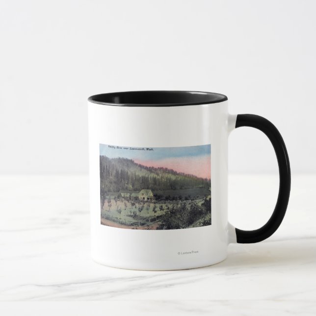 Taza Una escena de residencia rural (Derecha)