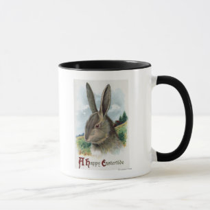 Taza Una escena feliz del conejo de EastertideGray