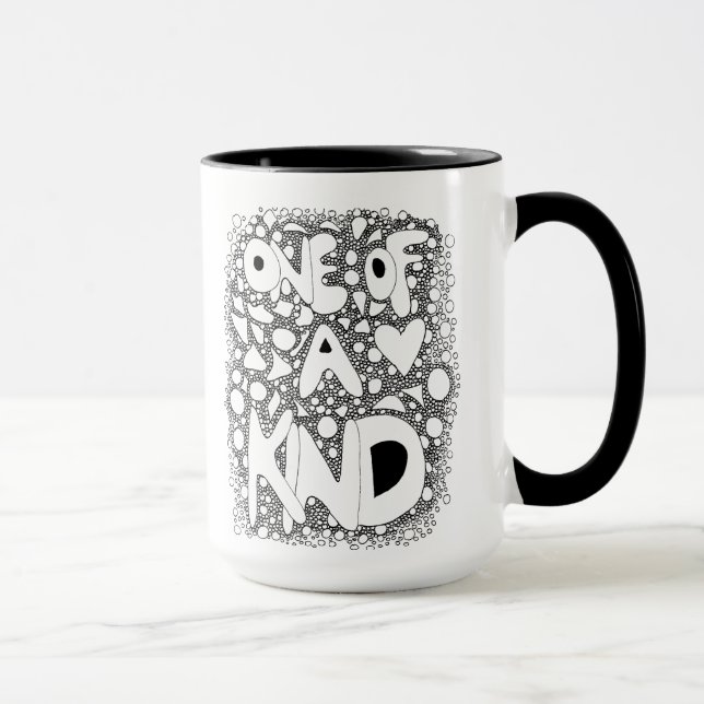 Taza Una especie, arte de palabras, tazón de café (Derecha)