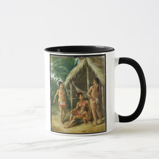 Taza Una familia del Carib de las islas de sotavento (Derecha)