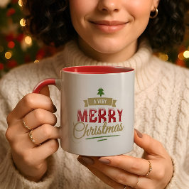 Taza Una feliz navidad moderna Mug