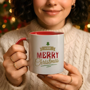 Taza Una feliz navidad moderna Mug