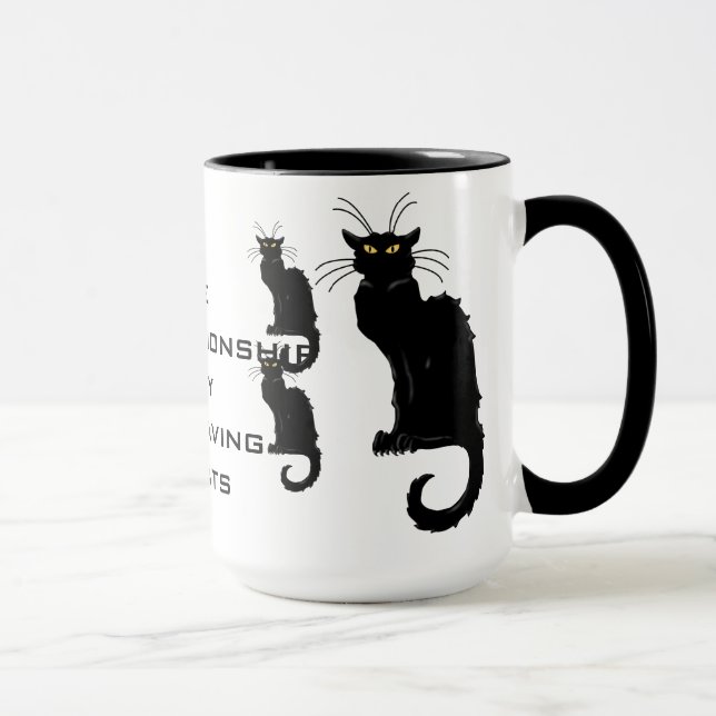 Taza Una mala relación lejos del tener 30 gatos (Derecha)