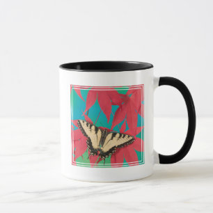 Taza Una mariposa canadiense de cola de golondrina tigr