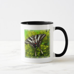 Taza Una mariposa cola de golondrina norteamericana