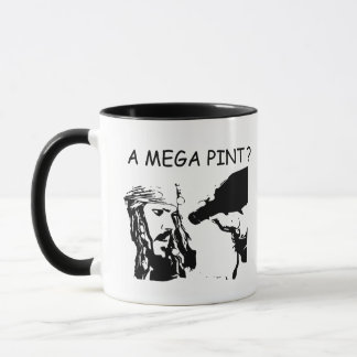 Taza ¿Una Mega Pinta? Café Jhonny y Amber Meme