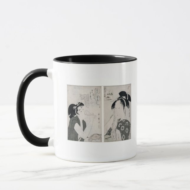 Taza Una mujer impertinent, oya de Kyokun de la serie (Izquierda)