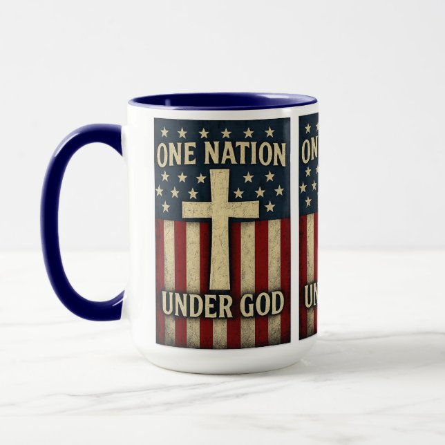Taza Una nación bajo Dios Mug (Izquierda)