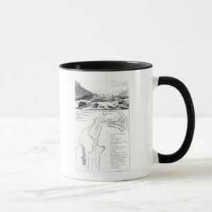 Taza Una opinión de perspectiva del lago George