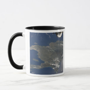 Taza Una opinión la isla caribeña de La Española