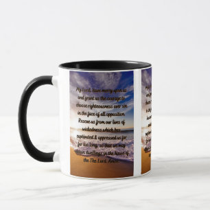 Taza Una Oración Por La Entrega De La Mug De Dos Tonos
