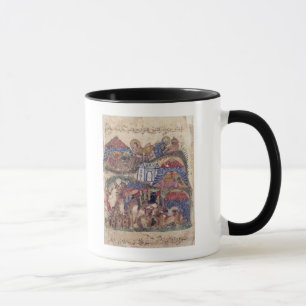 Taza Una parada de la caravana, "del Maqamat" cerca