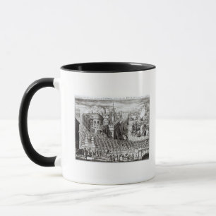 Taza Una perspectiva de la ciudad y del puerto