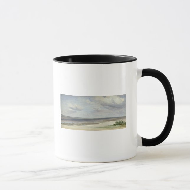 Taza Una playa en el mar Báltico en Laboe, 1842 (Derecha)