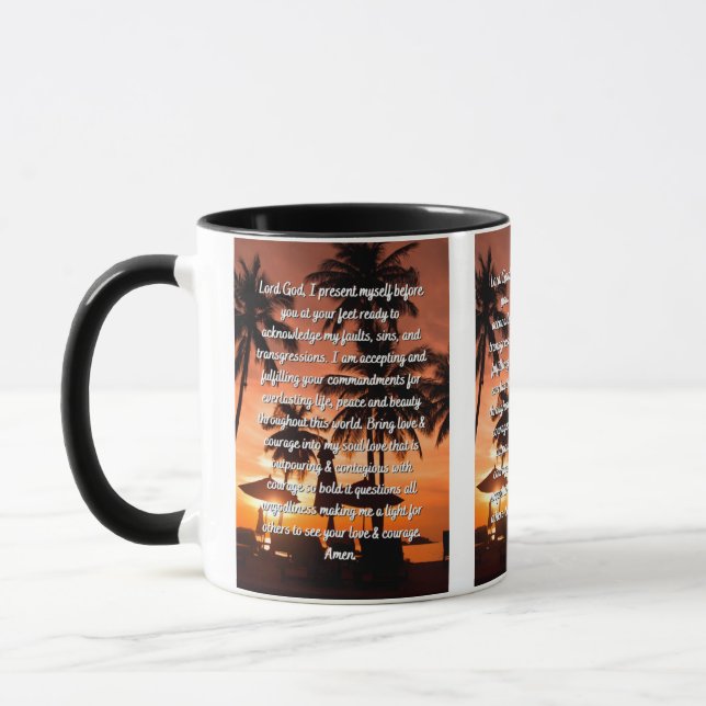 Taza Una plegaria de auto-conciencia de dos tonos (Izquierda)