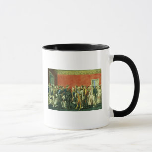 Taza Una recepción en la embajada de Teherán, 1830s